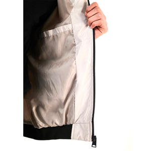 Cuello alto Pecho ancho Borde afilado Chaquetas de bombardero Cierre simple Línea nítida Ajuste limpio Agarre firme Chaqueta de concha Lisa Logotipo frontal - Product Image 4