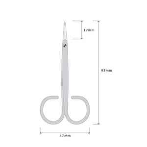 Extra Fine Sharp Blades Super Slim Manicure <b>Cuticle</b> Scissor Nail Shear Scissors for Eyebrow and <b>Cuticles</b> Made of Stainless Steel - Product Image 3