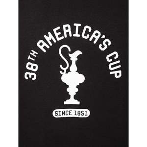 America's Cup 38 SINCE1851 Felpa 100% Cotone French Terry Nero (Nero) con Stampa Serigrafica - Product Image 4