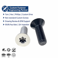 Vis à tête plate fraisée Csk Filetage de machine lisse 6 lobes Hexalobulaire Interne Star Torx Drive Vis en acier inoxydable