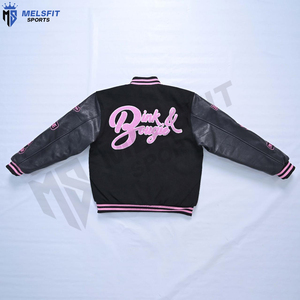 Veste universitaire pour homme de taille standard respirante, col montant, broderie personnalisable, veste d'hiver pour la vente en gros - Product Image 5