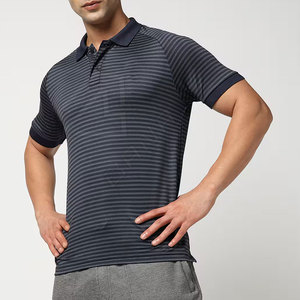 Polo à motif solide à séchage rapide pour hommes, vêtements d'été personnalisés de grande taille, polo uni brodé à manches courtes - Product Image 1