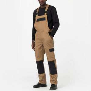 Salopette classique à bretelles, vêtements de travail professionnels, tailles S-3XL, multi-poches, respirante, durable, unisexe, pour genouillères - Product Image 3