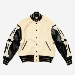 แจ็กเก็ตเบสบอลผ้าซาตินลายอักษรสำหรับผู้ชายแจ็คเก็ตระบายอากาศได้ดี - Product Image 1