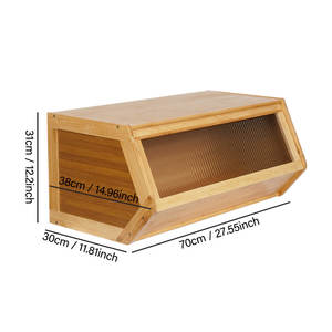 DreamCraft Armoire de rangement moderne en bambou autoportante de 70 cm pour armoires de cuisine Vietnam - Product Image 4