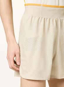 Shorts de sport en maille personnalisés pour hommes, respirants, grandes tailles, avec logo personnalisé, taille mi-haute, couleur unie, été, anti-plis - Product Image 3