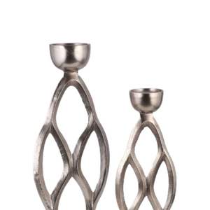 Ensemble de bougeoirs en métal Finition antique Bougeoir décoratif pour événement de mariage et éclairage intérieur - Product Image 3