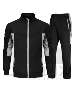 Conjunto de chándal de manga larga con cremallera para hombre para correr y hacer deporte - Product Image 1