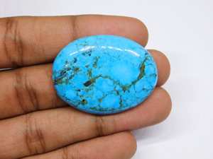 Alta calidad 100% Natural azul turquesa cabujón azul impresionante piedra preciosa suelta azul turquesa piedra preciosa para uso en la fabricación de joyas - Product Image 2