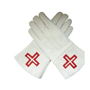 Guantes de Arco Real Uniforme ceremonial de alta calidad Desfile Guantes de puños elásticos Guantes de mano de algodón blanco Arco real - Product Image 1