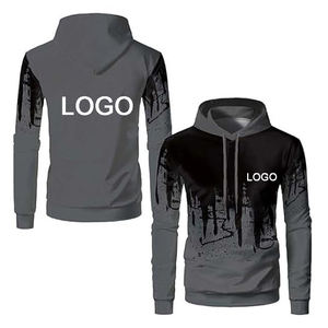 เสื้อฮู้ดลำลองแขนยาวสำหรับ3D ผู้ชายเสื้อฮู้ดพิมพ์ลายกราฟฟิตี้ออกแบบได้ตามต้องการ - Product Image 4