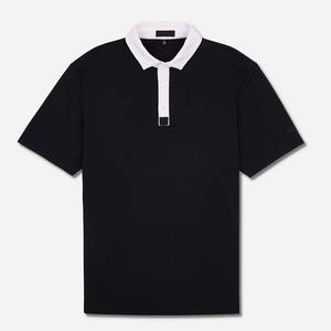 Polo de sport de golf à manches courtes avec impression de motifs de haute qualité et logo personnalisé pour hommes de grande taille - Product Image 2