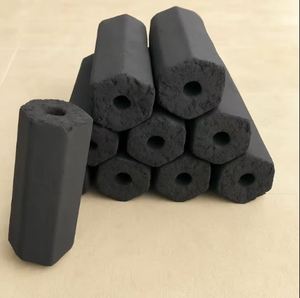 Briquetas de carbón de cáscara de coco natural de alto rendimiento Calidad superior 5-6 horas Tiempo de combustión 10kg Cartón embalado para - Product Image 2