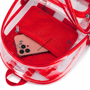 Delta Sigma Theta Sorority Clear Backpack Transparent Carry <b>Bag</b> Clear PVC Bookbag See Through Security Approved Clear <b>bag</b> - Product Image 3