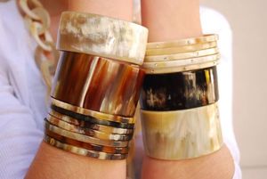 Brazalete de moda de hueso de latón, pulseras de joyería de moda, brazaletes de joyería de mano para mujer de alta calidad de fabricante indio - Product Image 6