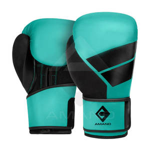 Guantes de boxeo profesionales hechos a medida Guantes de boxeo de cuero PU Guantes de boxeo de entrenamiento de lucha - Product Image 1