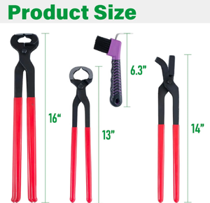 Kit d'outils de maréchal-ferrant professionnel 8 pièces tondeuses à sabots de cheval pour vétérinaires et cavaliers outils vétérinaires en acier inoxydable - Product Image 5