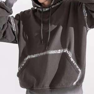 Sudadera con Capucha de Felpa Francesa de 480 GSM, Lavada al Ácido, Estilo Vintage, Sudadera con Capucha Extra Grande para Hombre, Sudadera con Capucha Personalizada, Hecha a Medida, Premium - Product Image 3