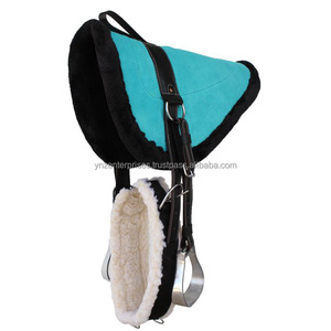 Almohadilla a pelo de algodón oscuro duradera de alta calidad Y & Z, nuevo diseño, estribos, circunferencia para montar a caballo, logotipo personalizado, ecuestre - Product Image 2