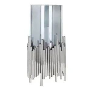 Candelabro Redondo Negro Minimalista Moderno Hecho a Mano para Decoración Contemporánea, Centro de Mesa para Eventos Formales y Decoración del Hogar - Product Image 6