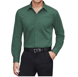 Camisas de Vestir para Hombre, 100% Algodón, Secado Rápido, Corte Ajustado, Manga Larga, Logotipo Personalizado, Servicios OEM, Transpirables, Ecológicas, Alta Calidad - Product Image 1