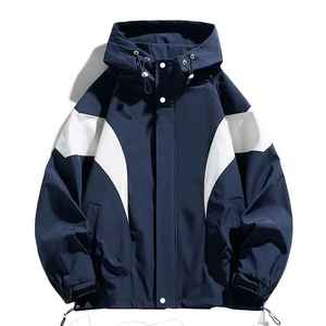 Transpirable Unisex Recubierto Camuflaje Primavera Chaqueta cortavientos Impermeable Moda Casual Streetwear - Product Image 6