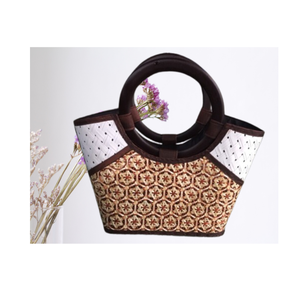 Entrega rápida Diseños personalizados Forma clásica Bambú Mimbre Ratán Bolso Patrón Vietnam Fabricante Artesanía natural única - Product Image 4