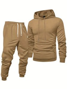 Winter Heavyweight Solid Fleece Comfortable Track Suit Unisex Hooded <b>Jacket</b> Sweatpants Set for Men <b>Women</b> - Product Image 6