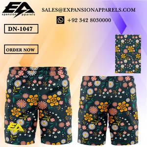 <b>Men's</b> Summer Basic Cropped Fit <b>Woven</b> Swim <b>Shorts</b> XS Polyester Vintage Beach <b>Shorts</b> Solid Two Deep Side Hem Pockets Sublimation - Product Image 6