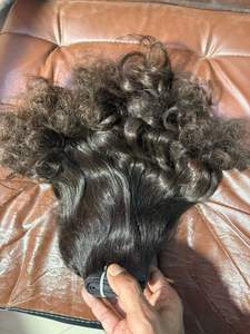 Extensions de cheveux humains bruts bouclés et rebondissants, 100% Remy indien, à cordon, double trame, machine, JAI DEVI INDUSTRIES, 100g, peuvent être permanentés - Product Image 2