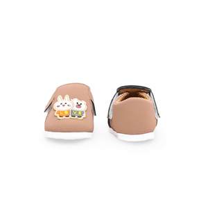 Botines informales estilo baloncesto beige para niños KD9779 - Product Image 2