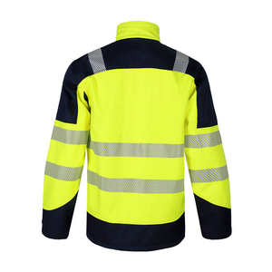 Chaqueta de Trabajo Impermeable de Alta Visibilidad Amarilla, Antiestática, Transpirable, de Algodón, para Invierno, con Aislamiento Reflectante - Product Image 2