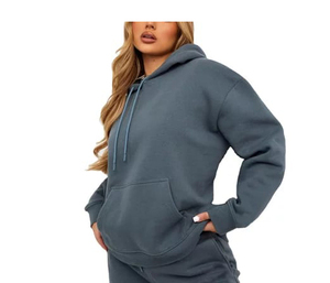 Sweat à capuche à manches longues pour femmes, logo personnalisé, décontracté, ensemble unisexe - Product Image 5