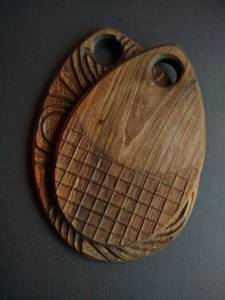 Planche à pâtes en bois faite à la main avec rouleaux à pâtisserie pour Gnocchi Garganelli Usini et Conchiglioni Planche de cuisson en bois écologique - Product Image 3