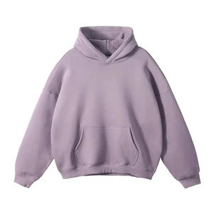Sudadera con capucha holgada de lana con logotipo personalizado, tela informal con capucha de invierno con estampado en relieve, Sudadera con capucha de diseño personalizado - Product Image 2