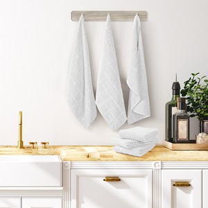 Design personnalisé serviettes de cuisine éponge 6 pièces 100% séchage rapide super doux et absorbant serviettes de vaisselle en coton serviettes de bar pour la cuisine - Product Image 3