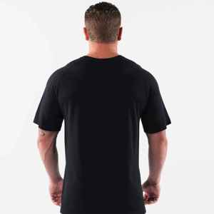 Vente en gros 100% coton T-shirt uni à col rond pour hommes T-shirts streetwear à col rond imprimés personnalisés Coupe confortable Caractère de la mode - Product Image 2