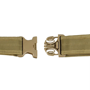 Por encargo de nylon poliéster hebilla de plástico al aire libre logotipo personalizado ajustable deber cinturón táctico negro cinturones de seguridad de liberación rápida - Product Image 4