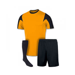 Yellow Green <b>Blue</b> <b>White</b> Soccer Uniform Football Jersey Set - Product Image 1