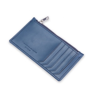 Cartera de Cuero Suave Personalizada de Alta Calidad, Tarjetero, Cartera Delgada de Negocios, Tarjetero de Cuero PU para Identificación y Tarjetas de Crédito - Product Image 1