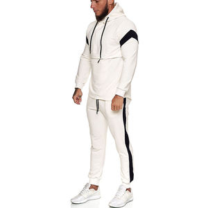 Custom logo Stacked Sets Sweat Suits men Two Pieces Winter <b>Flare</b> Pants Sets Cropped hoodies Tracksuits - Product Image 3