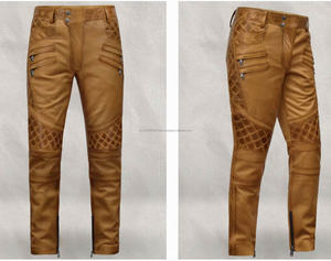 Pantalon en cuir unisexe coupe slim pour homme et femme, style décontracté, jean d'hiver, grande taille, imprimé personnalisé, motif droit, pour motards - Product Image 2