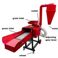 Machine à hacher l'herbe humide et sèche de haute qualité pour l'alimentation animale, ensileuse et coupe-fourrage avec moteur – Vente en gros