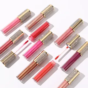 Private Label Nude Color Makeup Cosmetics Long Lasting Shaped Lips Soft Jelly Red Velvet Liquid Matte Lip Gloss Lipstick