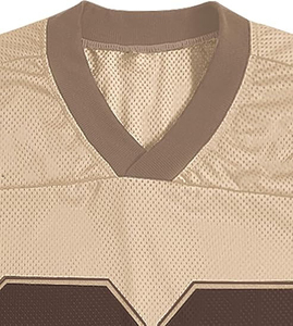 แฟชั่นใหม่เสื้อยืดฟุตบอลผ้าคอตตอนสำหรับผู้ชายเสื้อตาข่าย100% ฟุตบอลทรงหลวมดีไซน์ฟรี - Product Image 5