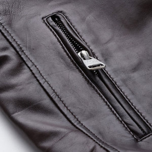 Mejor estilo Street Wear Chaqueta de cuero para hombre de buena calidad Nueva llegada Chaqueta de cuero para hombre resistente al agua - Product Image 5