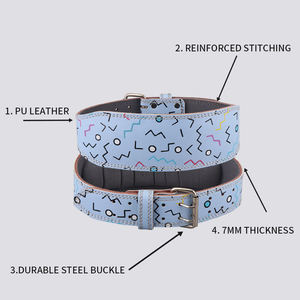 Cowhide Non-Slip Adjustable Unisex Workout Belt Advanced Protection <b>Back</b> <b>Support</b> Weightlifting Belt Double Prong Buckle Strength - Product Image 5