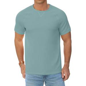 Mens <b>Waffle</b> Crew Neck <b>Shirts</b> Slim Fit Short Sleeve Casual T-<b>Shirt</b> - Product Image 6