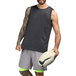 Active Wear Camiseta sin mangas informal para hombre Poliéster ligero/Algodón Secado rápido y transpirable para Fitness Gimnasio Entrenamiento deportivo - Product Image 1