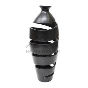 2025 Venta caliente Último diseño Floreros de aluminio para la decoración de la sala de estar Jarrones de centros de mesa de aluminio fundido - Product Image 6